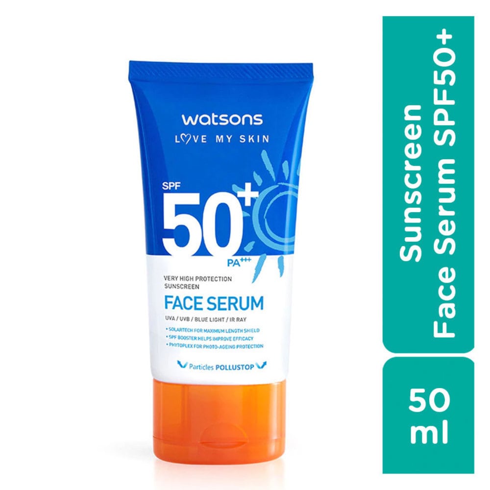 Tinh Chất Chống Nắng Watsons Very High Protection Sunscreen Face Serum SPF50+ PA+++ 50ml