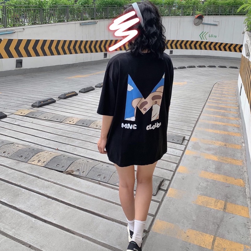 Áo Thun tay lỡ unisex Gấu MNC