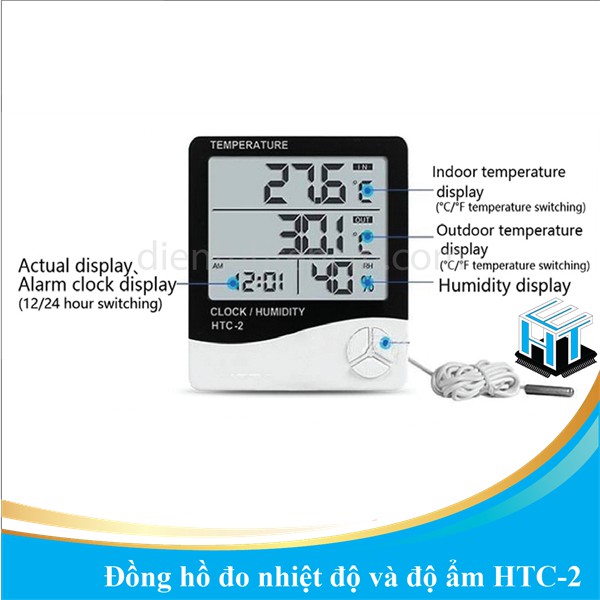 Đồng hồ đo nhiệt độ và độ ẩm HTC-2