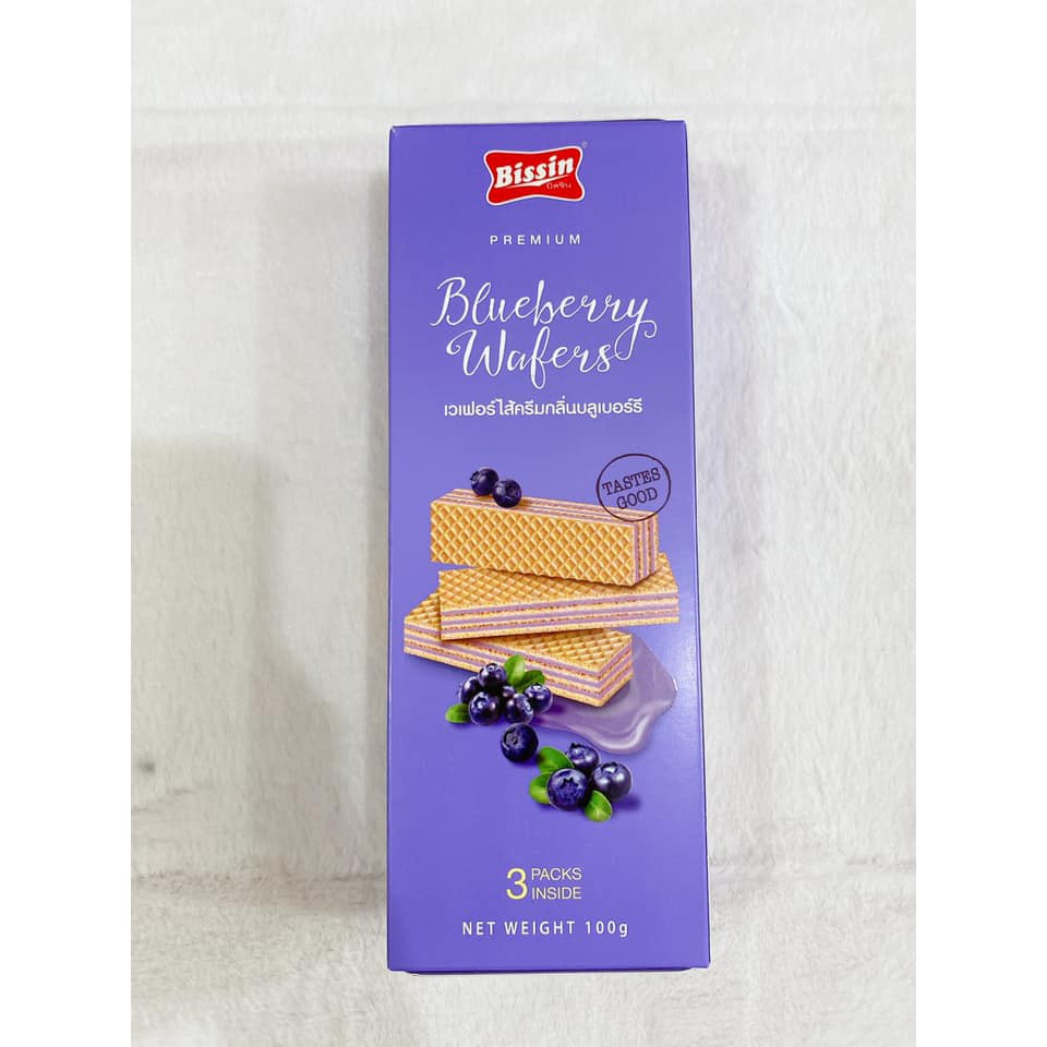 Bánh xốp Bissin kem dâu rừng 100g