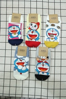 Combo 5 Đôi Tất Vớ Cotton Doremon Doraemon
