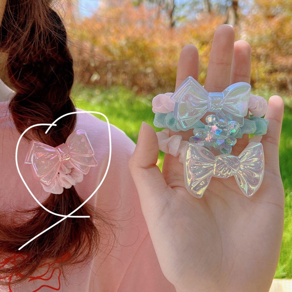 Dây Cột Tóc Đuôi Ngựa Hình Gấu Kiểu Vintage Hàn Quốc Ngọt Ngào VANES1 Giá Đỡ