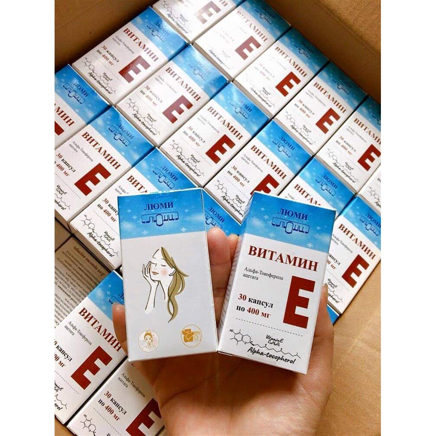 Viên Uống Vitamin E Đỏ Nga Lumi 400mg  Hộp 30 viên