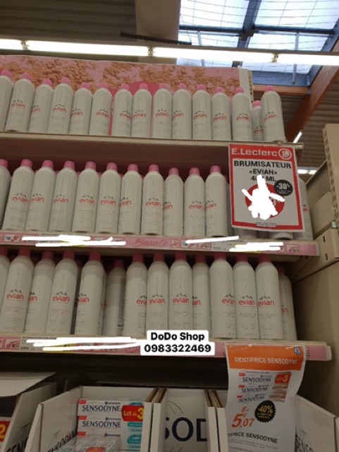 Xịt khoáng Evian 400ml - Hàng Pháp, dưỡng ẩm, chăm sóc da toàn diện_Dodoshop.com.vn | BigBuy360 - bigbuy360.vn