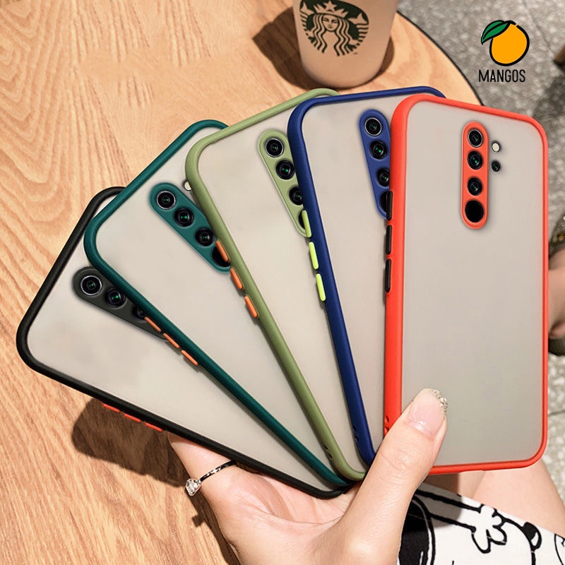 Ốp điện thoại bề mặt nhám chống sốc bảo vệ camera cho XIAOMI - MangoOvil
