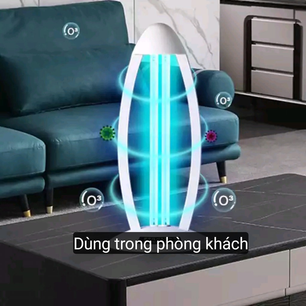 Đèn UV Ozone diệt vi khuẩn có điều khiển từ xa