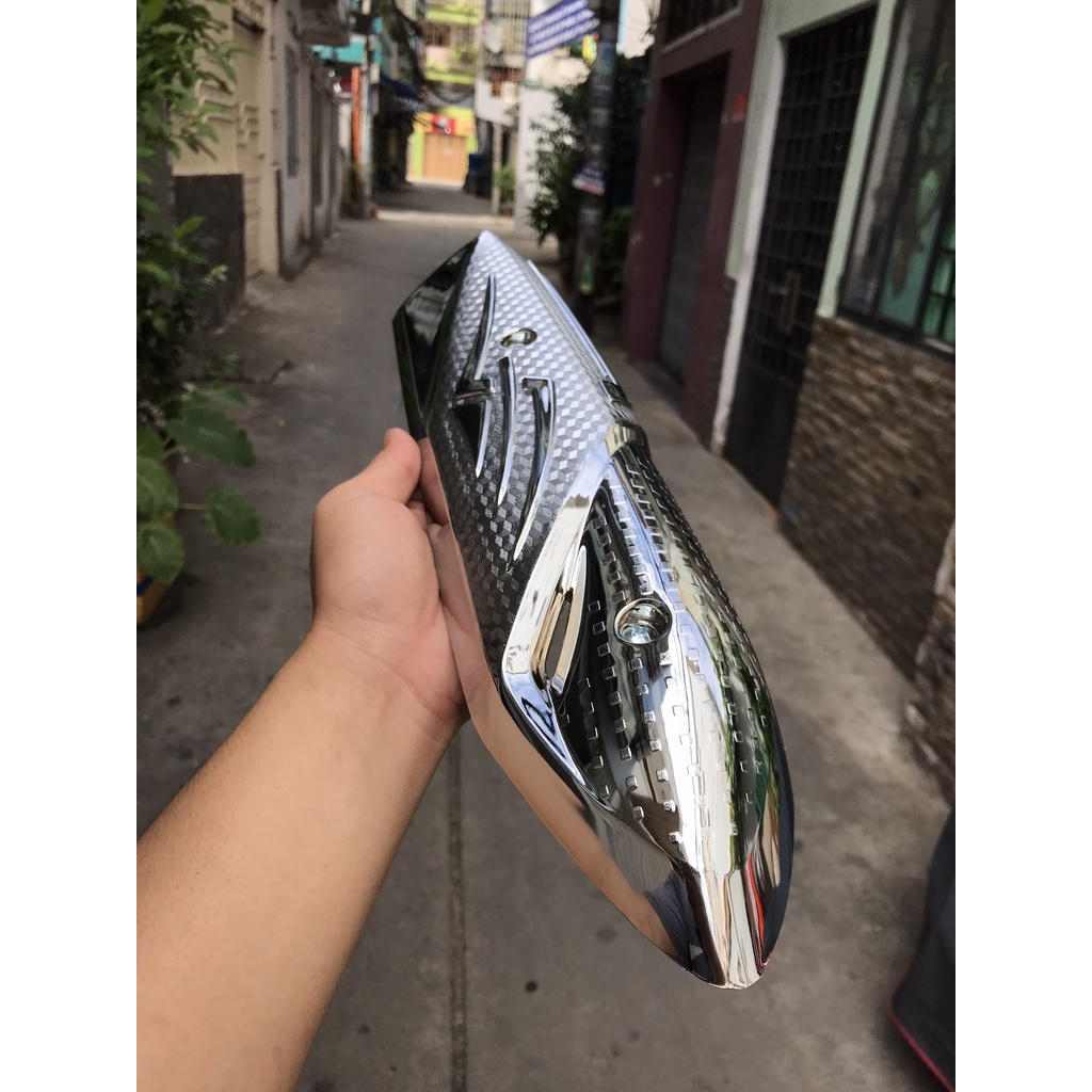 Ốp pô Vision 2021, Che pô VISION 2021 xi INOX