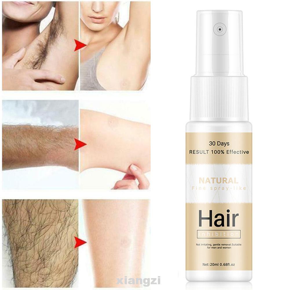 20ml Easy Apply Depilatory Mild Painless Skin Care Pore Inhibitor Natural Permanent Anti Growth Hair Removal Spray