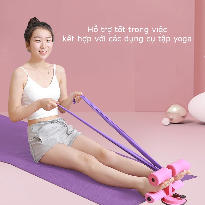 Dụng cụ tập cơ bụng,dụng cụ tập gym có đệm chân và đế hút chân không cao cấp Shop DT - SPOST