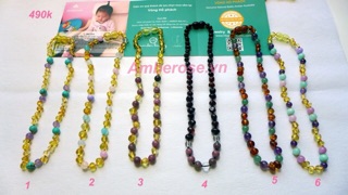 Vòng cổ Amber cho bé size 35cm