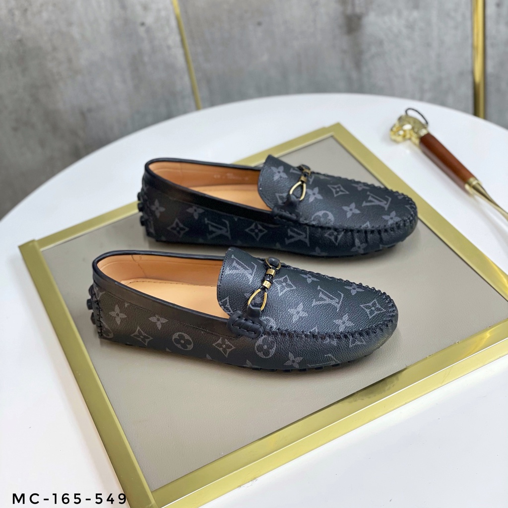 Giày lười nam LV siêu cấp - Da bò cao cấp  MC-165