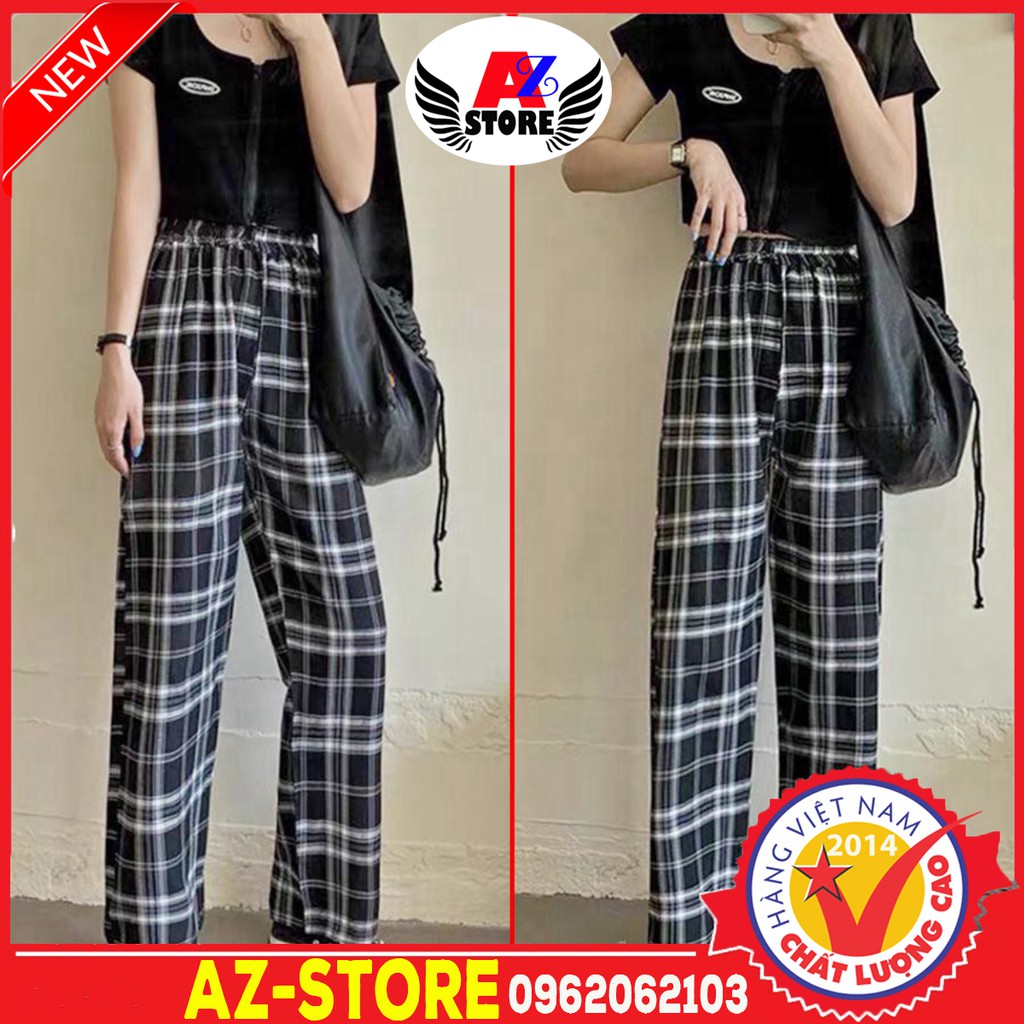 (FREESHIP) ❤ QUẦN BAGGY CARO Form Rộng (Kèm Video Ảnh Thật - M400 - Siêu Đẹp) Mới