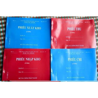 Phiếu thu - chi - xuất - nhập (2 liên 60 tờ và 2 liên 100 tờ)
