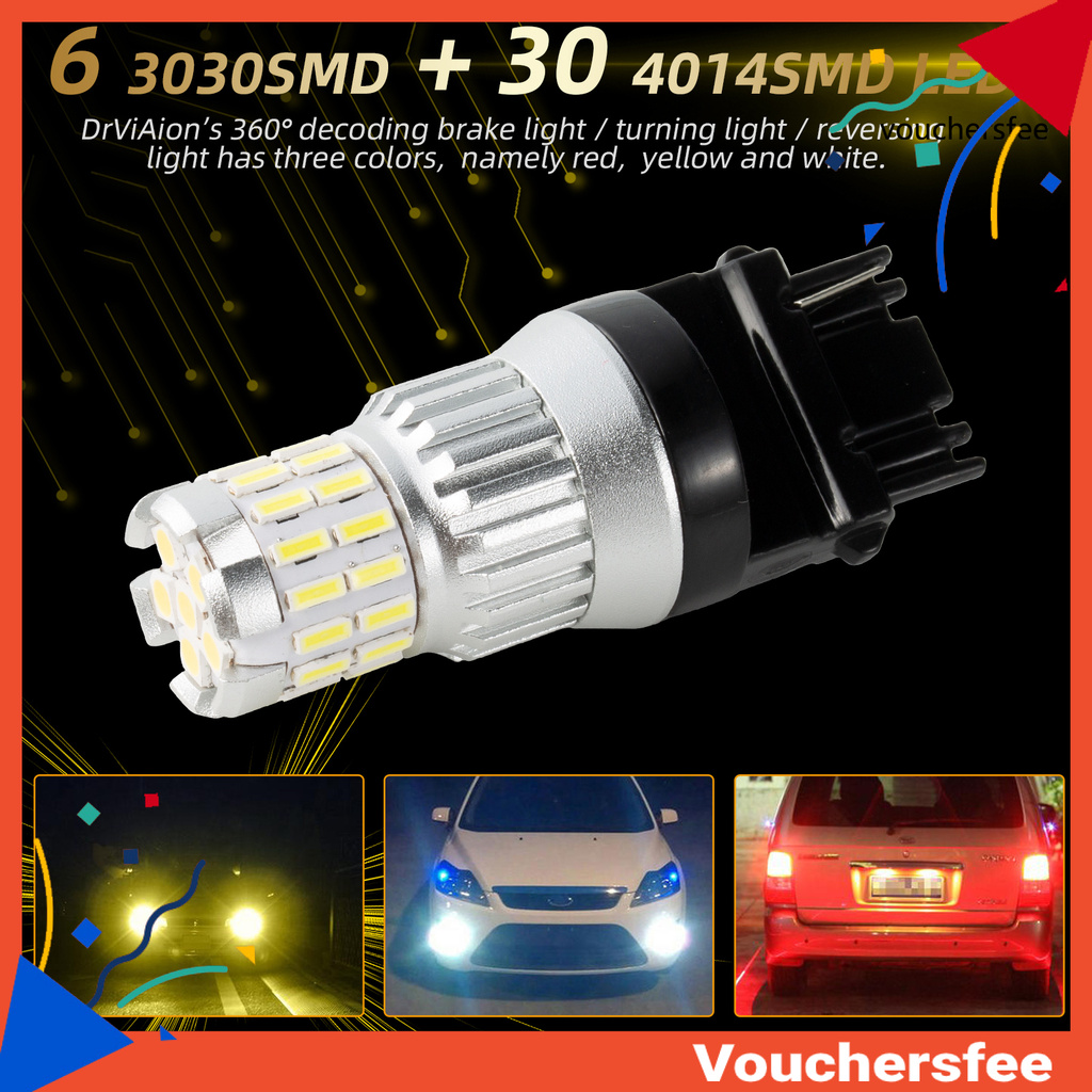 Set 2 Đèn Led T25-36 Smd 6smd / 3030 + 30smd / 4014 Chuyên Dụng Cho Xe Hơi