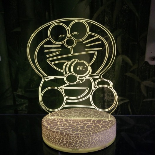Mô hình Doraemon 3d led 7 màu