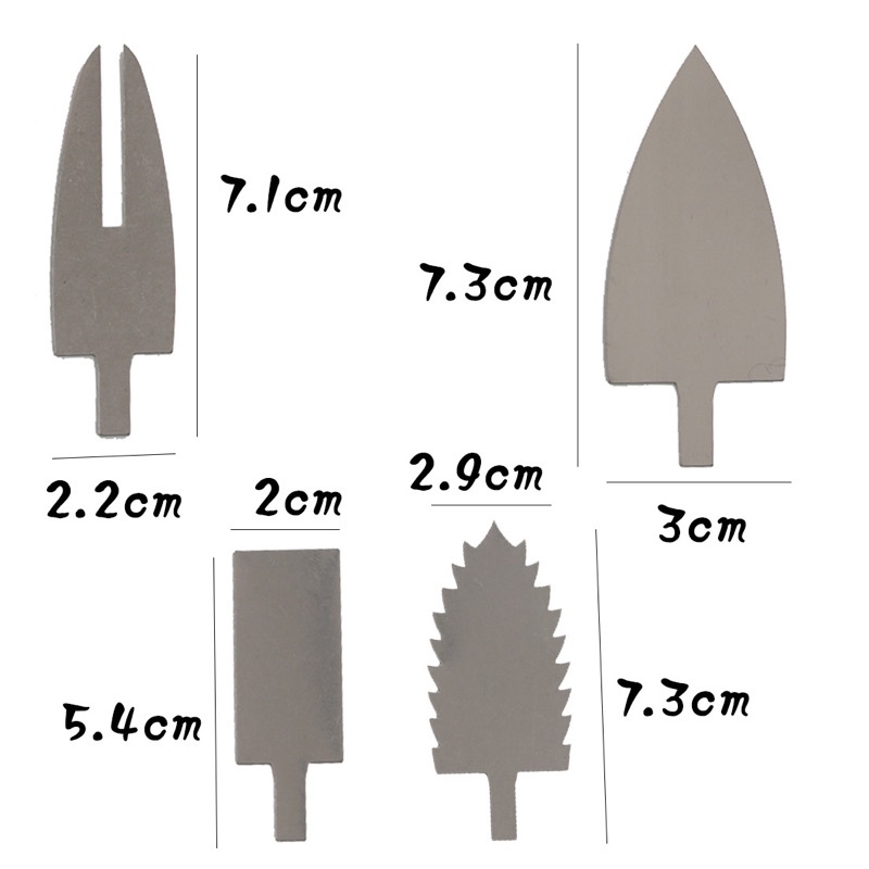set 4 bay inox tạo hình bánh kem