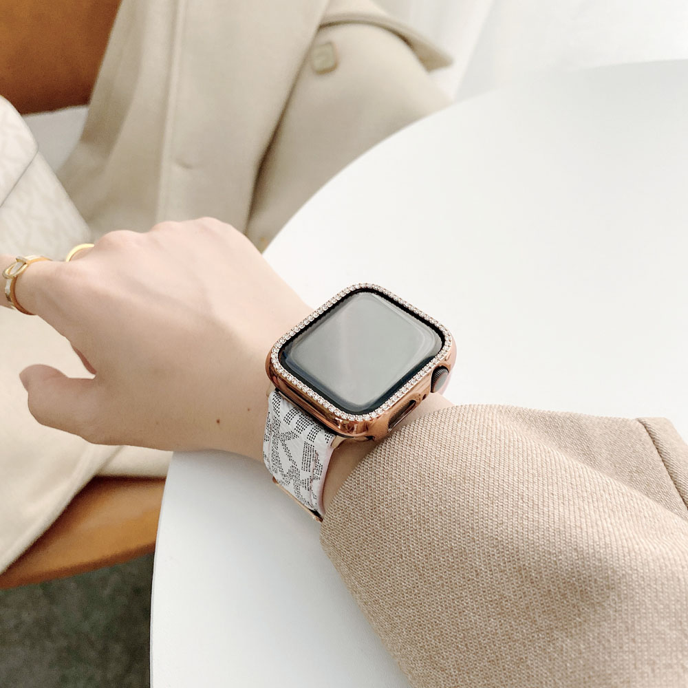 Dây Da Cao Cấp Cho Đồng Hồ Thông Minh Apple Watch 6 Se 5 4 40mm 44mm Mk Kích Thước 6 / 5 / 4 / 3 / 2 / 1