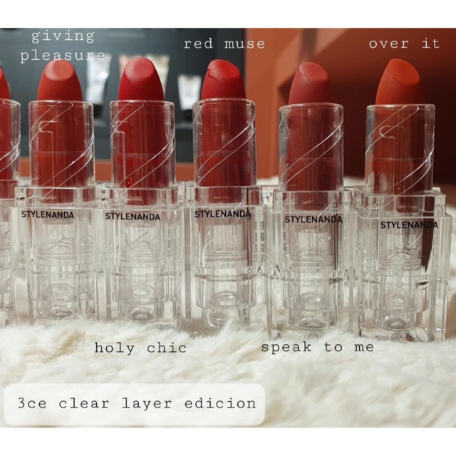 Son 3CE Soft Matte Lipstick Trong Suốt