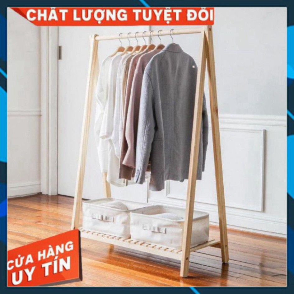 [RẺ VÔ ĐỊCH] Kệ treo quần áo bằng gỗ, kệ phơi đồ đa năng chữ A 1 tầng -Shop Uy tín