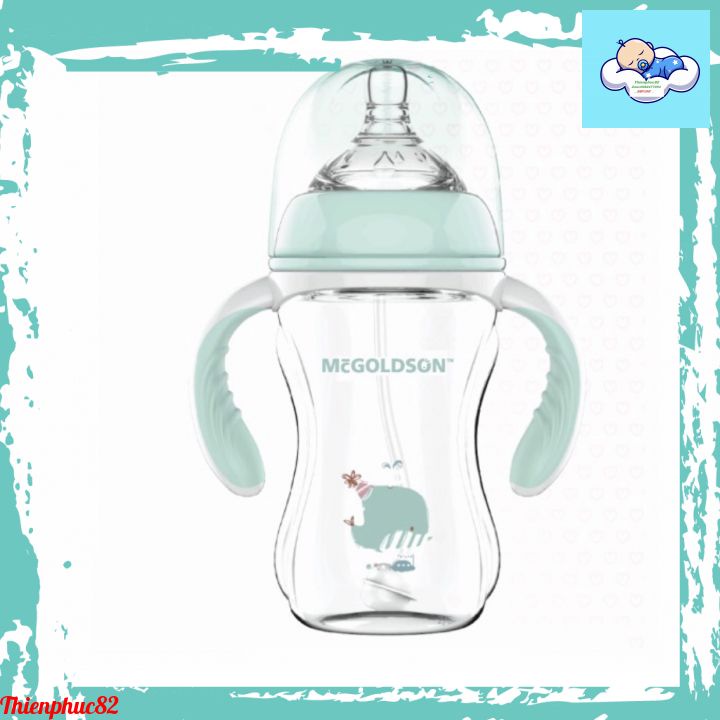 Bình sữa cổ rộng 240ml mcgolson