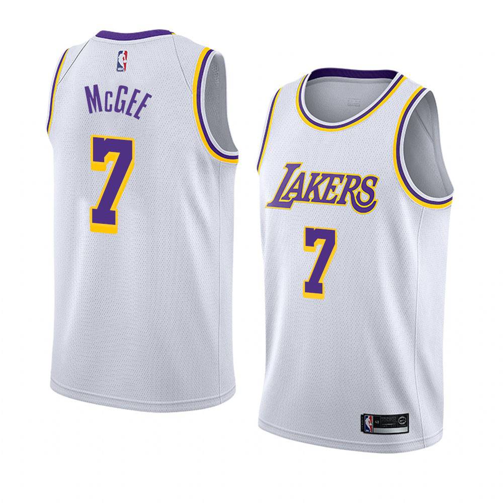 Áo Thun Ba Lỗ Màu Trắng In Chữ Ellen LA Lakers NBA Jersey