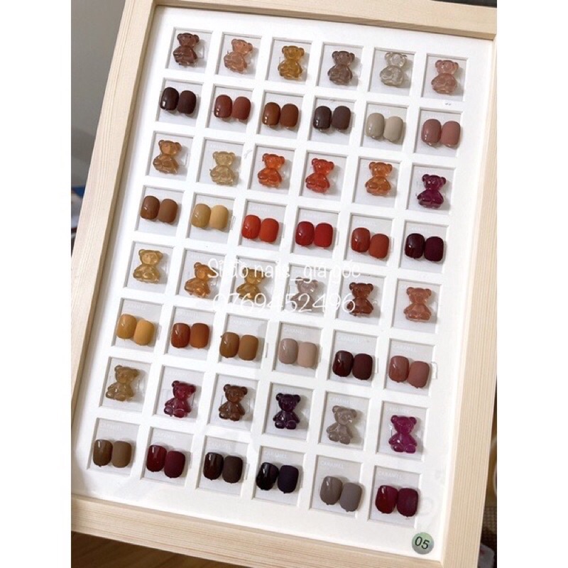 Set Sơn gel 44 màu very good nail hàn quốc- tặng bảng màu và 1 cặp base top