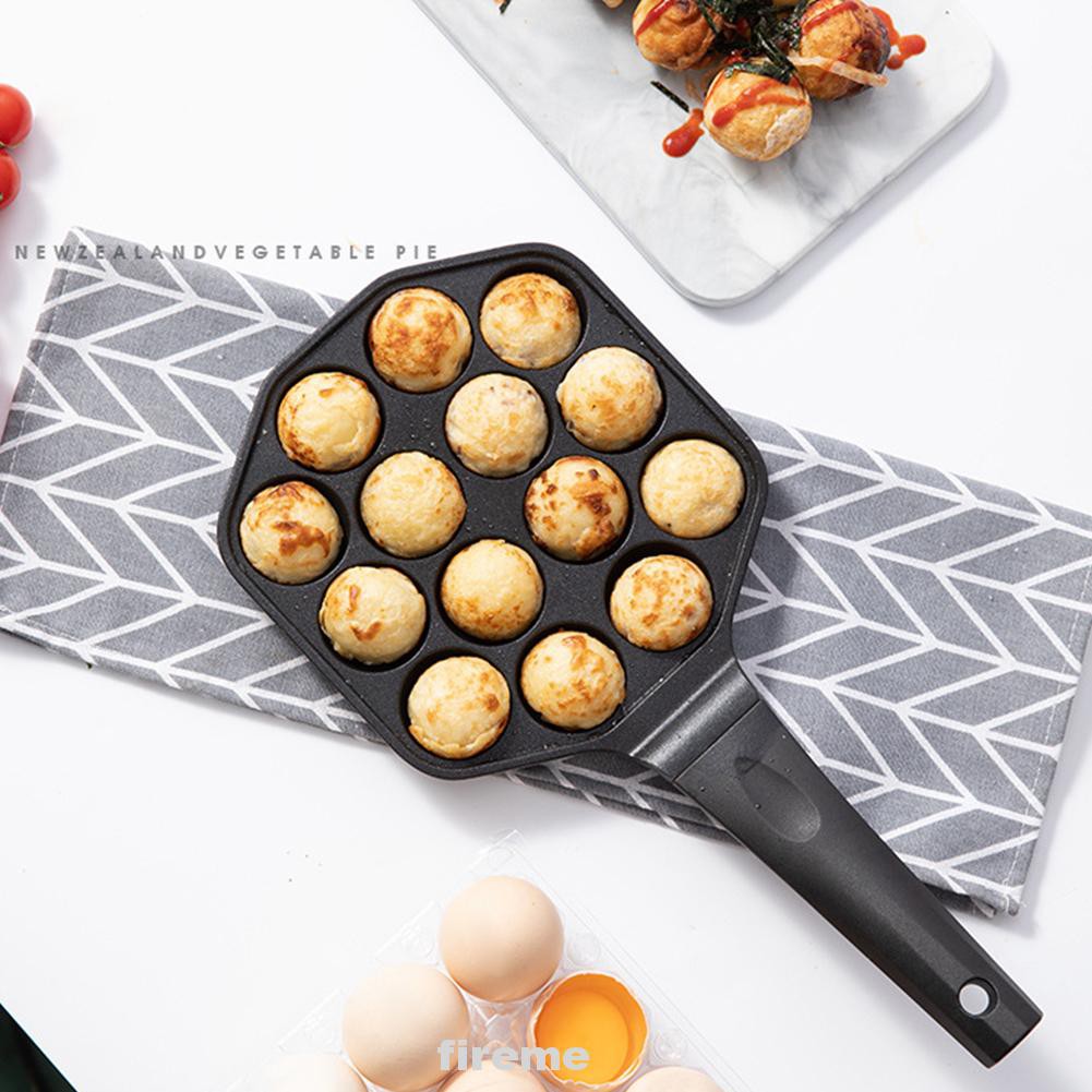 Chảo Nấu Ăn Takoyaki 14 Lỗ Bằng Hợp Kim Nhôm Chịu Nhiệt Dễ Dàng Làm Sạch