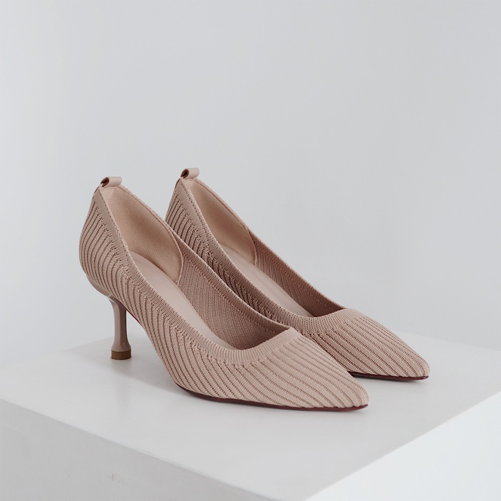 Giày cao gót vải Tweed - Tweed Pointy Heels