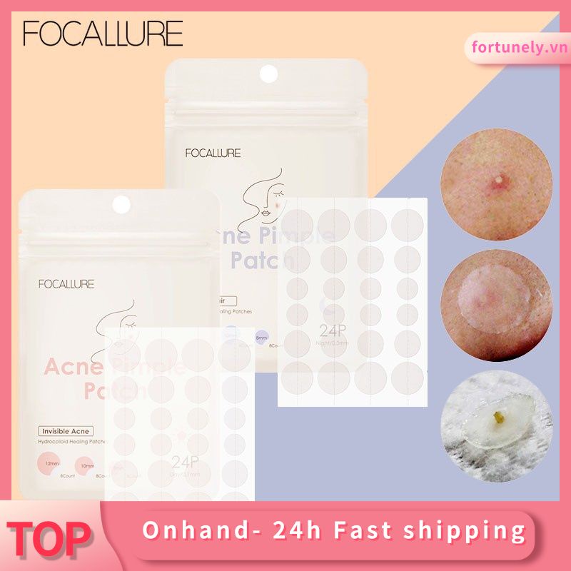 Bộ 24 miếng dán mụn chiết xuất tràm trà sử dụng ban ngày và ban đêm Focallure | BigBuy360 - bigbuy360.vn