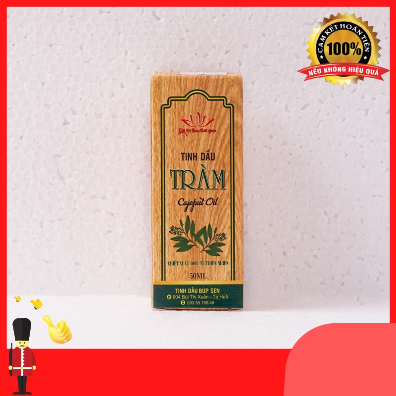[Tinh dầu Tràm Huế] NGUYÊN CHẤT Búp Sen 50ml - Tinh dầu tràm gió thiên nhiên chăm sóc sức khỏe cho bé