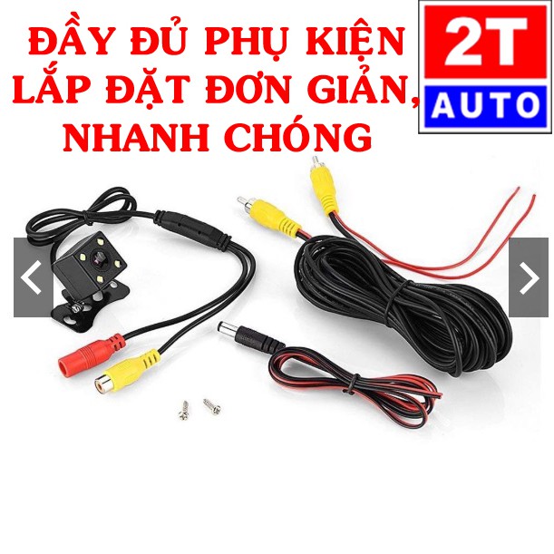 Cam lùi ô tô xe hơi loại cao cấp 4 mắt led