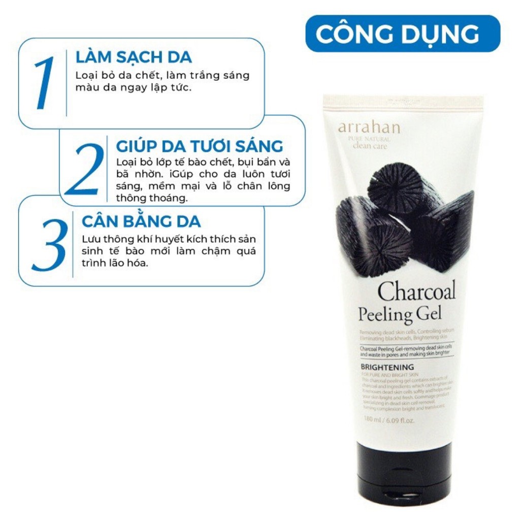 Tẩy da chết mặt ARAHAN loại bỏ tế bào chết làm sạch sâu lỗ chân lông trắng sáng da chính hãng Hàn Quốc | BigBuy360 - bigbuy360.vn