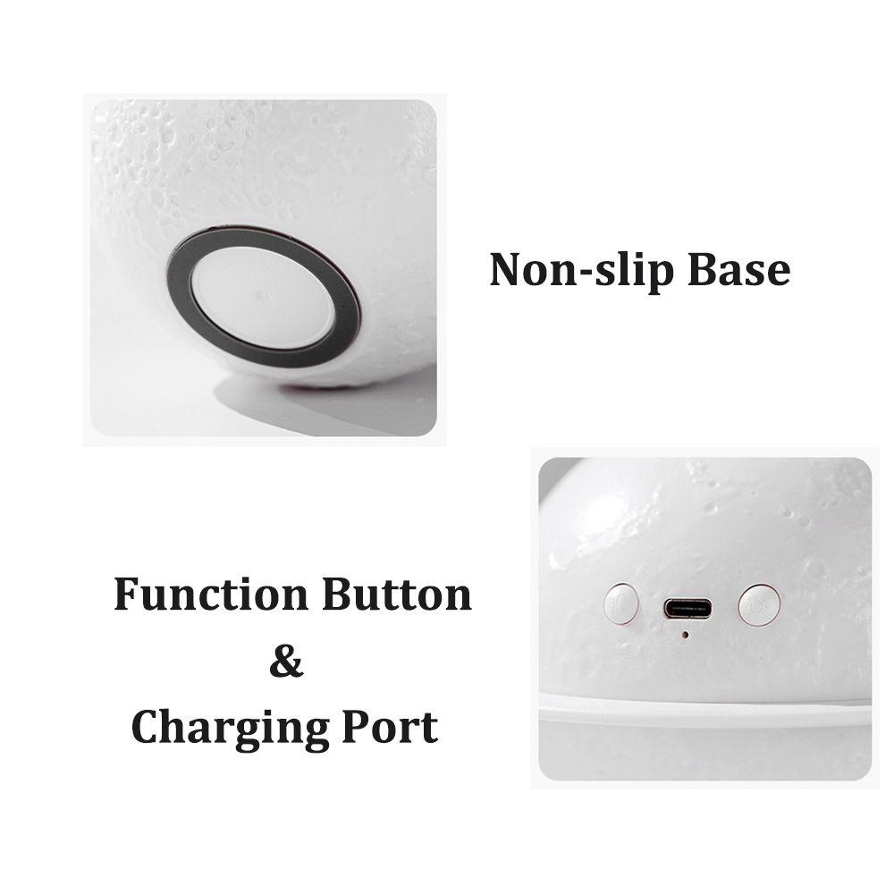 GOGOUP Máy Phun Sương Tạo Ẩm 200ml Có Đèn Mặt Trăng