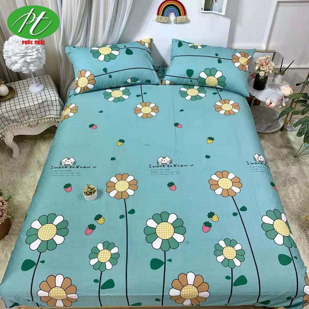 Bộ ga gối cotton mẫu mới (3 món)