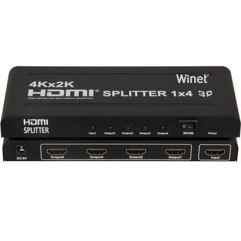 Bộ chia cổng HDMI 1 ra 4 - Bộ chia HDMI 1 ra 4 - HDMI Splitter 1 in 4 out