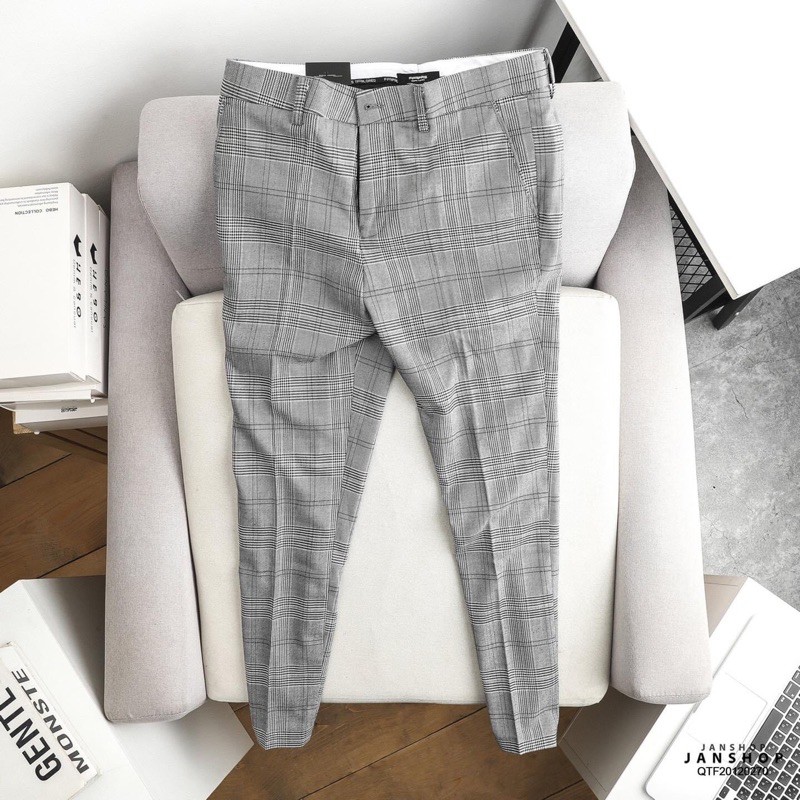 Quần âu nam kẻ mẫu mới 20211