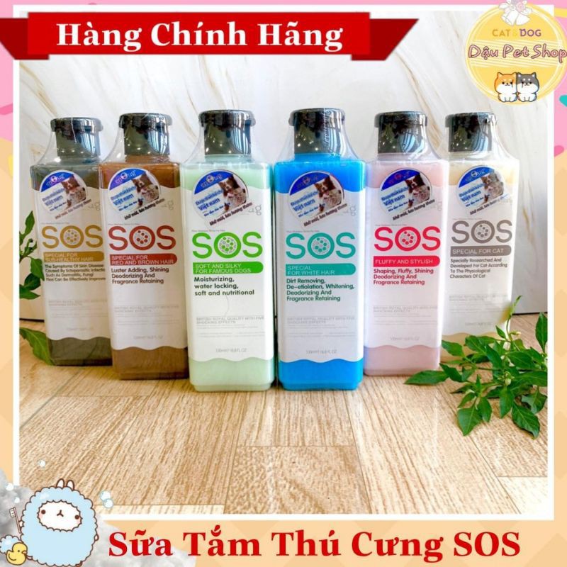 Sữa tắm chó mèo sos 530ml Chính Hãng