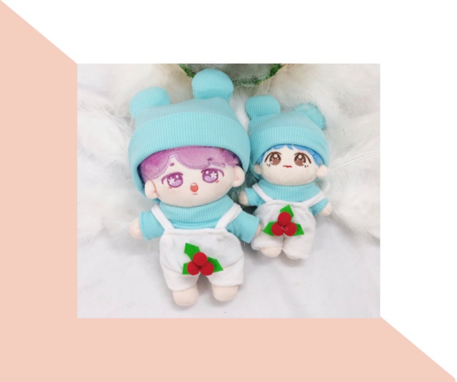 Set beanie gấu cho doll 20cm và 15 cm