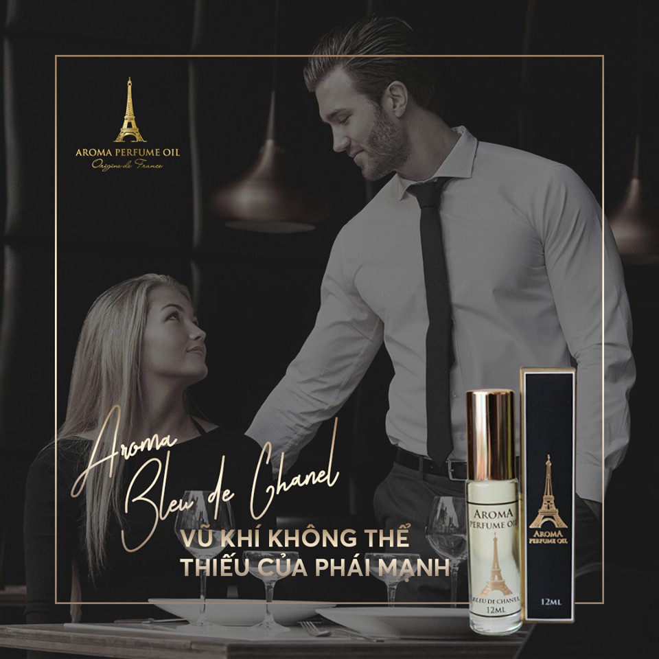 Tinh Dầu Nước Hoa Aroma Bleu 12ml - Nam tính , Lịch lãm , Bí ẩn | BigBuy360 - bigbuy360.vn