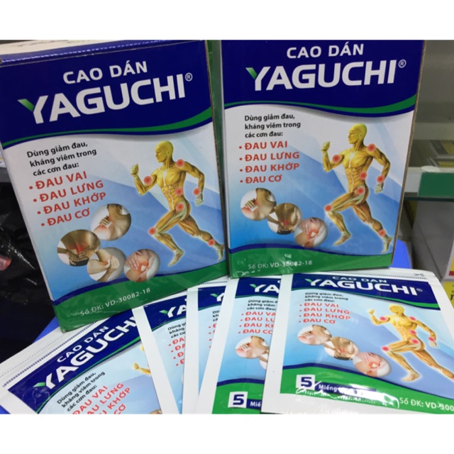 (5 gói* 5 miếng) Cao dán giảm đau thảo dược YAGUCHI