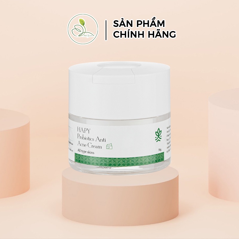 Kem dưỡng phục hồi cân bằng hệ vi sinh ha:py minigarden PROBIOTICS ANTI ACNE CREAM 30g PV1029