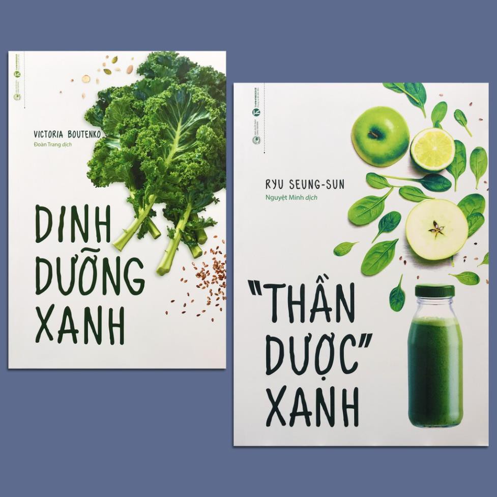 Sách - Combo 2 cuốn Dinh Dưỡng Xanh + Thần Dược Xanh (lẻ tùy chọn) - Thái Hà Books