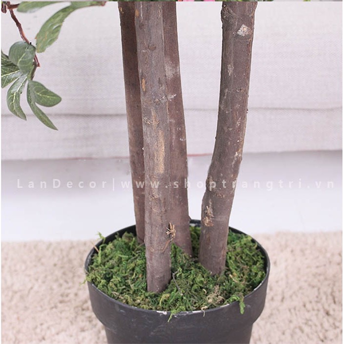 💥 Cây giả - Cây Hoa đỗ quyên trang trí nhà, ban công đẹp Lan Decor 170cm - LC2450
