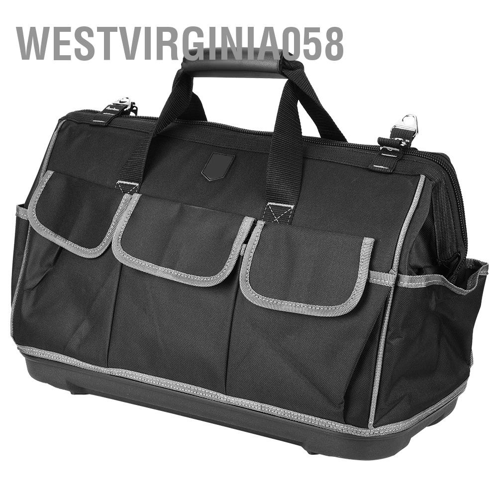 Westvirginia058 20in Plastic Bottom Bag Gray Hand Hardware Tool for Multi-Purpose 470 x 340 230mm