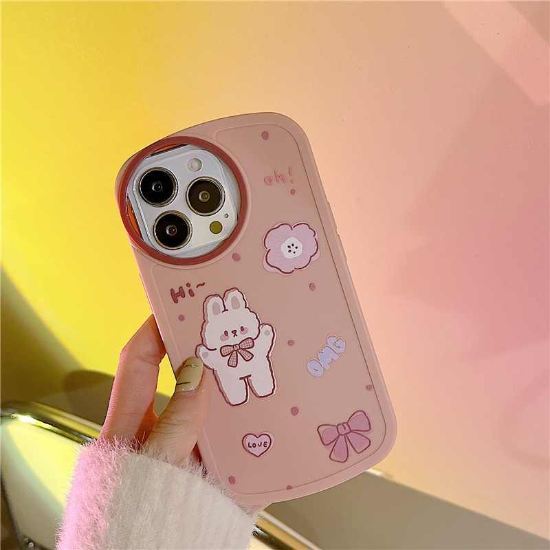 Ốp lưng iphone ốp Điện Thoại Chống Sốc Hình Thỏ Hoạt Hình Cho iPhone 14 13 12 11 PROMAX XS XR XSMAX SE2020 6 7 8PLUS