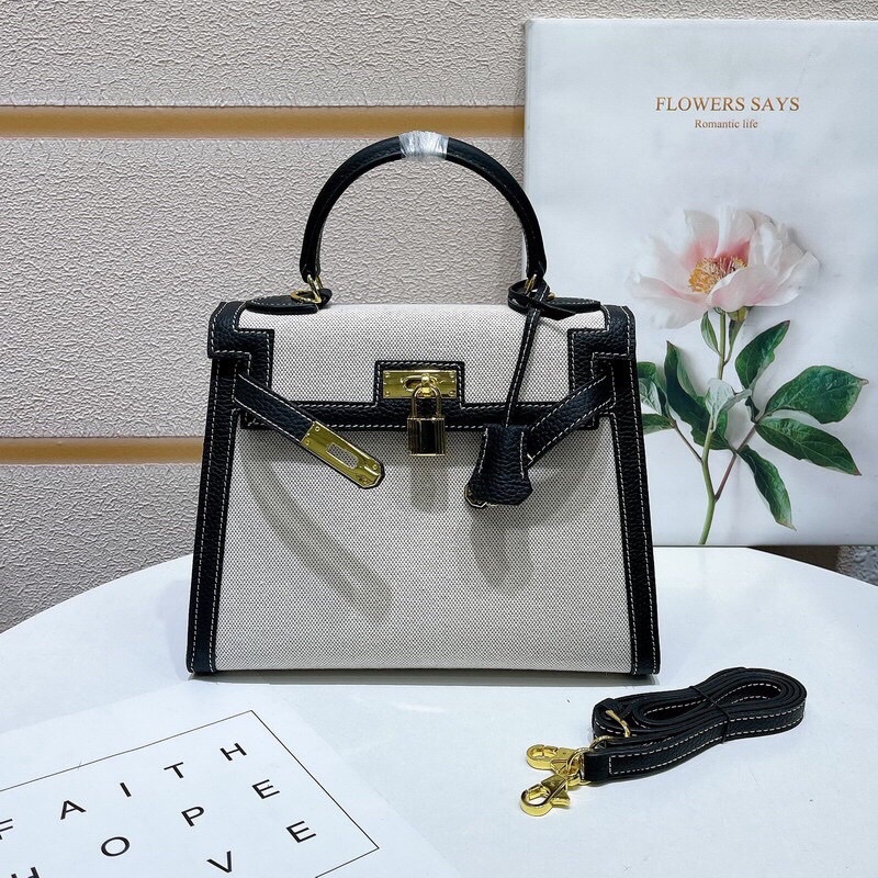 túi Kelly canvas nguyên miếng da thật, ship số lượng lớn, hàng nguyên bản, chất da handmade cực chất, da siêu xịn