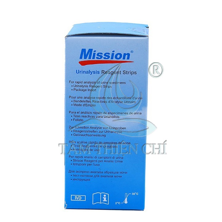 Que thử nước tiểu ACON Mission 11 thông số hộp 100 test