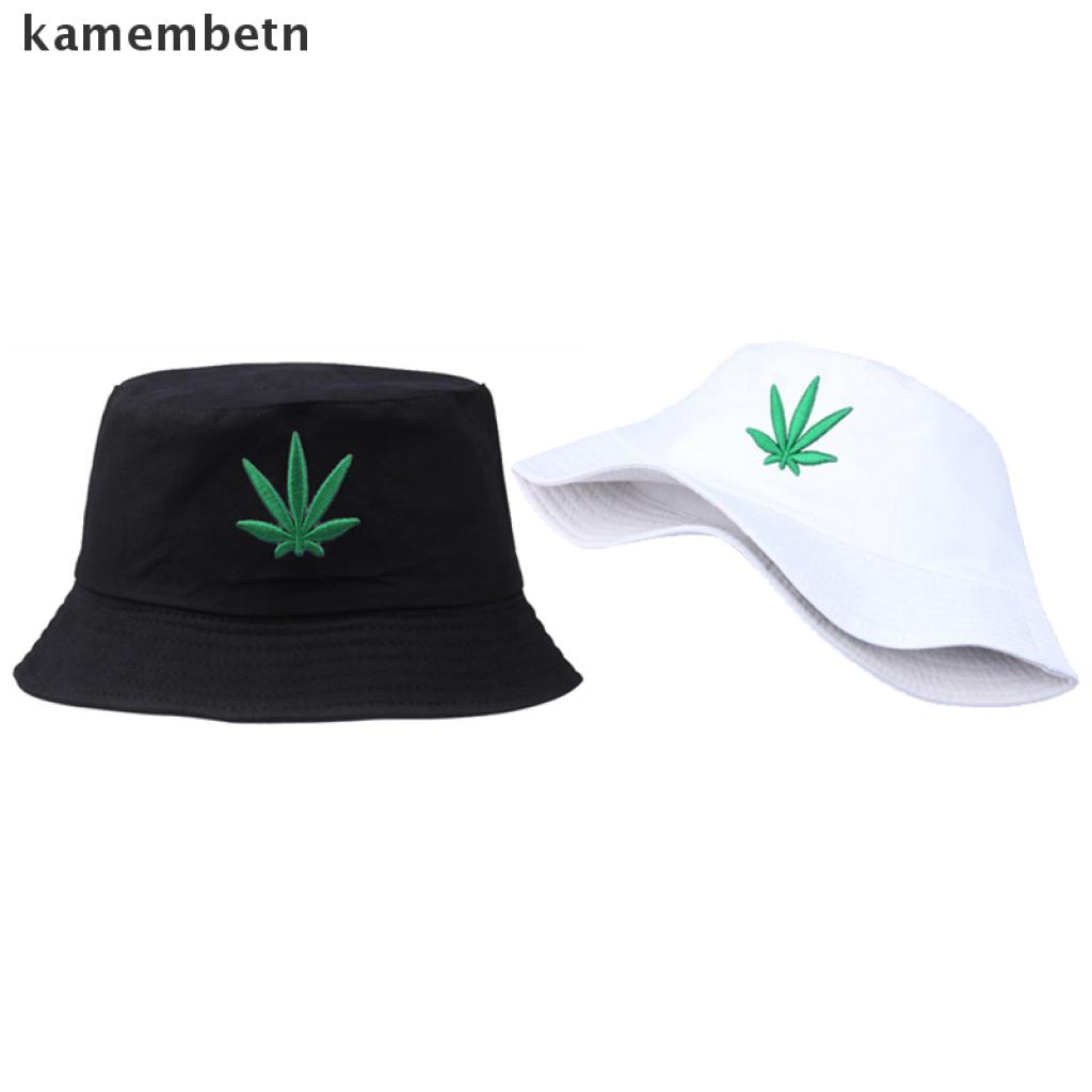 Mũ Bucket Vải Cotton Thêu Họa Tiết Lá Phong Phong Cách Hip Hop Cho Nam Và Nữ | BigBuy360 - bigbuy360.vn