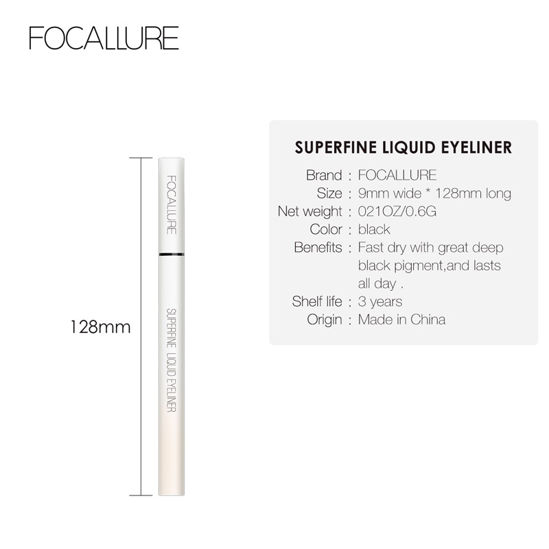 FOCALLURE Bút kẻ mắt nước siêu mượt chống thấm nước 0.6g