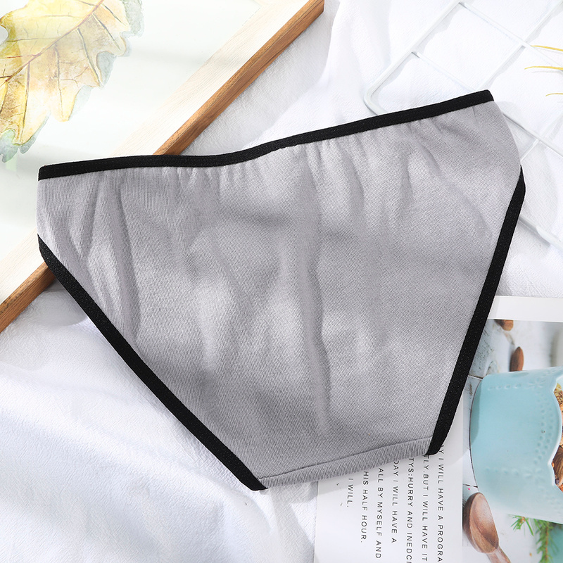 Quần lót LEVAO bằng cotton graphene màu đơn sắc eo thấp chống vi khuẩn cho nữ